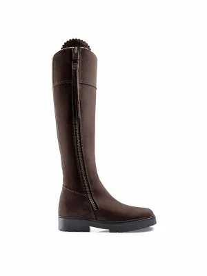 Shearling Lined Regina (Narrow Fit) - Chocolate Nubuck