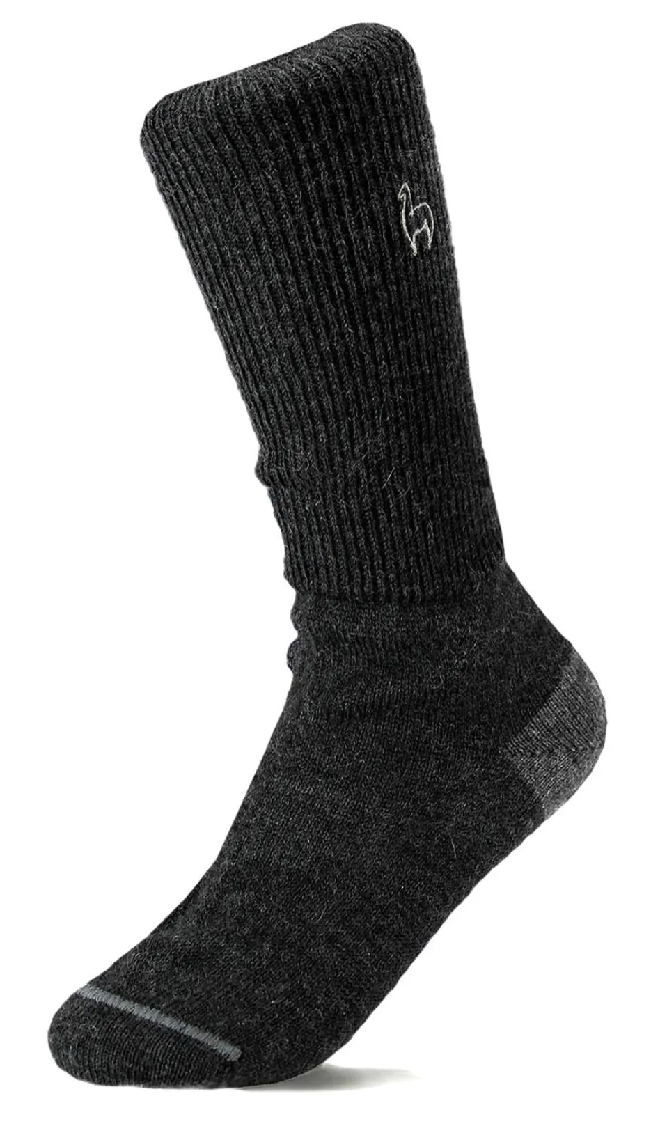 Shupaca Business Alpaca Crew Socks -Black -Small