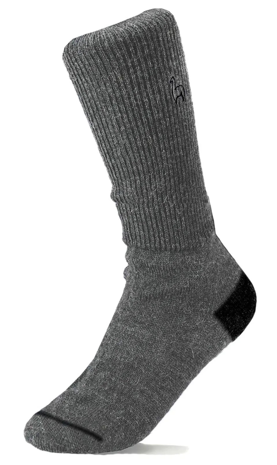 Shupaca Business Alpaca Crew Socks -Charcoal -Medium